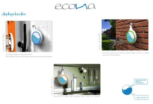 Econa para controlar consumo de agua