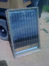 calentador solar con latas de refresco