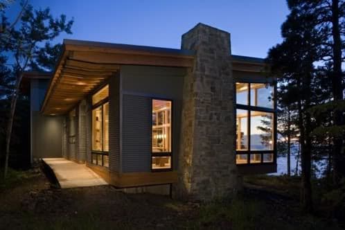 casa-madera-con vistas al lago