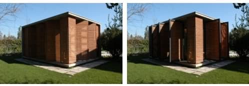 oficina-cubo-jardin-1 celosías exteriores de madera