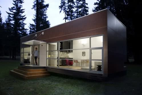 vista exterior moderna casa prefabricada de Preform