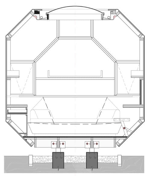 sección constructiva