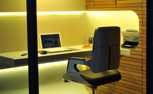 interior de oficina prefabricada Officepod