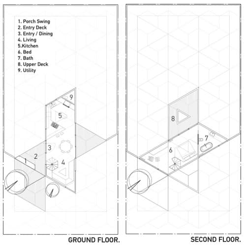 planos casa homb de dos plantas