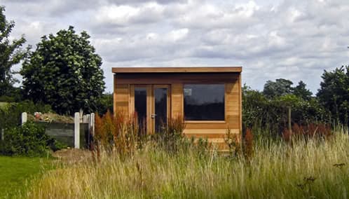 habitación prefabricada de madera para el jardín