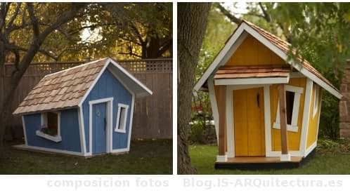 casa prefabricada madera para juego infantil