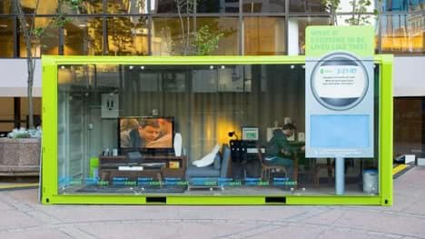 Actores en contenedores acristalados para ahorrar energía contenedores-ahorro-energia-bc_hydro