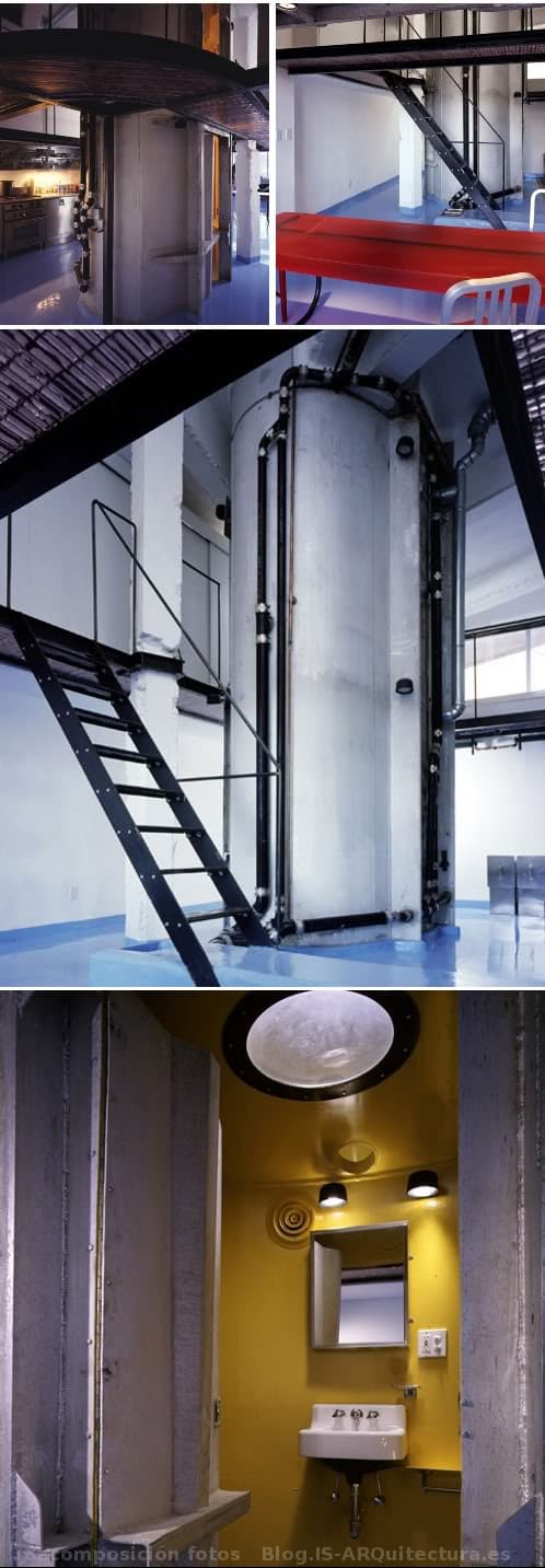 loft-morton-con tanque cisterna acondicionado para dormitorio y baño
