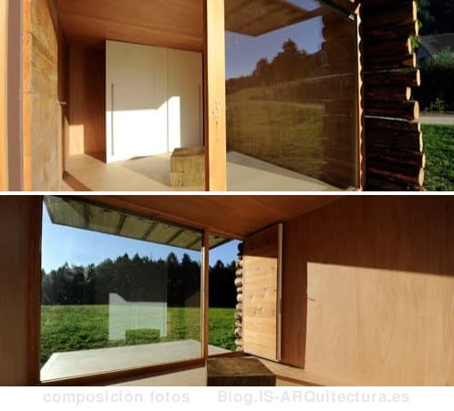 refugio-minimalista-madera-yeta fotos del interior