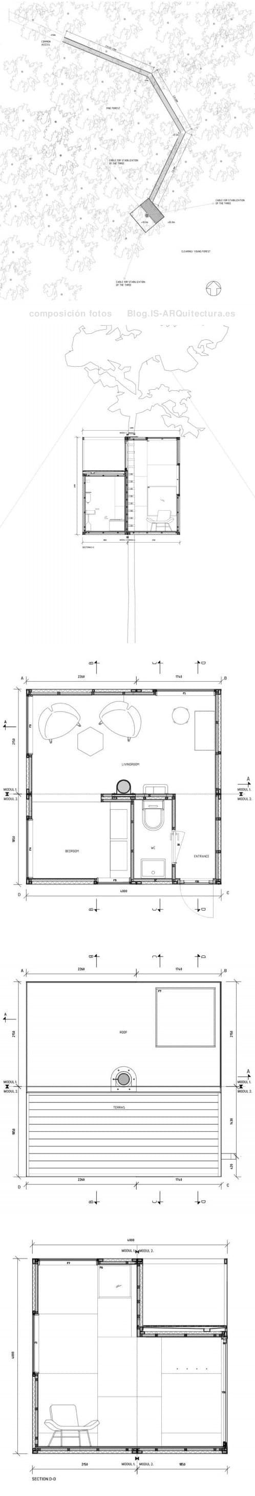 planos-refugio-mirror-cube-treehotel