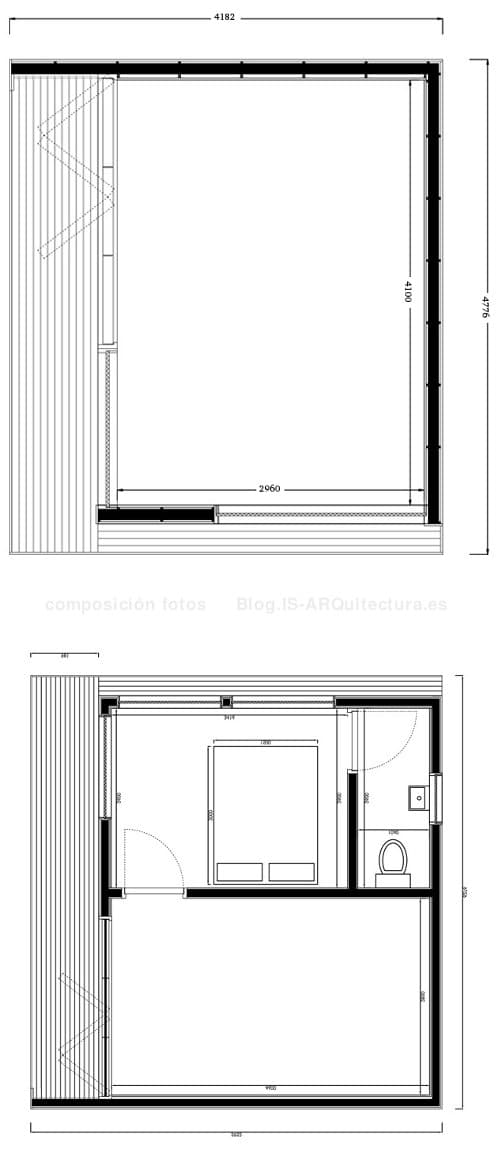 planos estudio-jardin-19m2-37m2