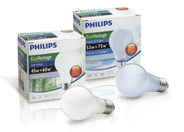 bombillas de bajo consumo EcoVantage-Philips