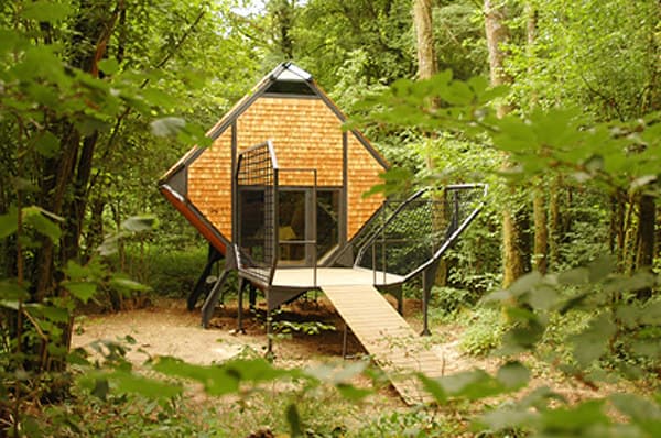 cabaña de madera Le Nichoir, de Matali Crasset