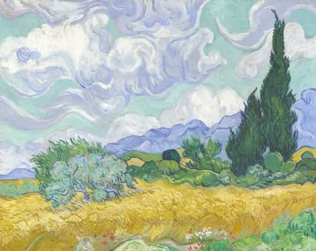 campo_de_trigo_con_cipreses-Vicent_van_Gogh