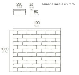 dimensiones bloques de madera fosilizada