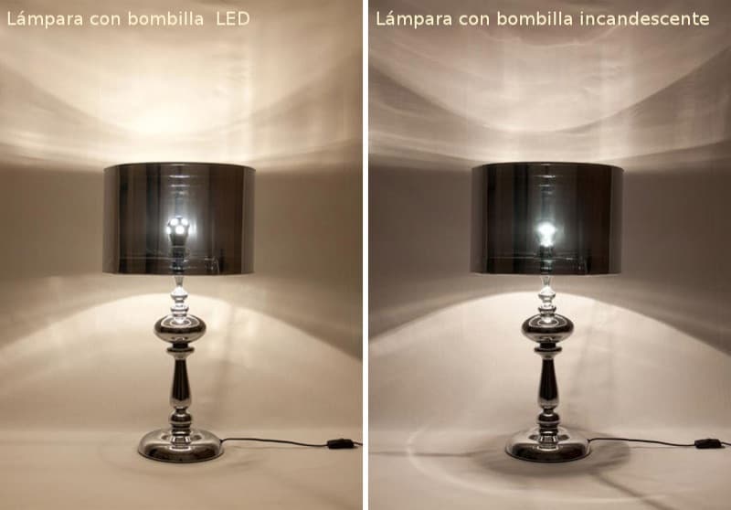 Comparando-lampara-bombilla-LED-Incandescente