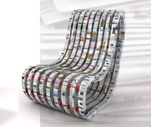 Paperchair: silla hecha papel periódico