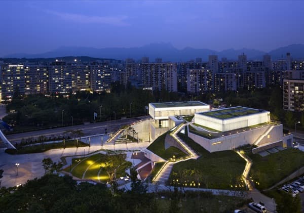 Museo-Buk-Seul-vista-aerea-nocturna