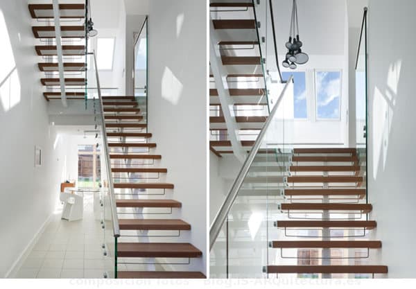 escaleras-CarbonLight Homes-casas-sostenibles