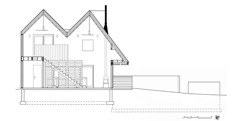 plano-seccion-Polygon-refugio-estudio