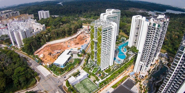 jardin-vertical-Tree-House-Singapur-vista-aérea
