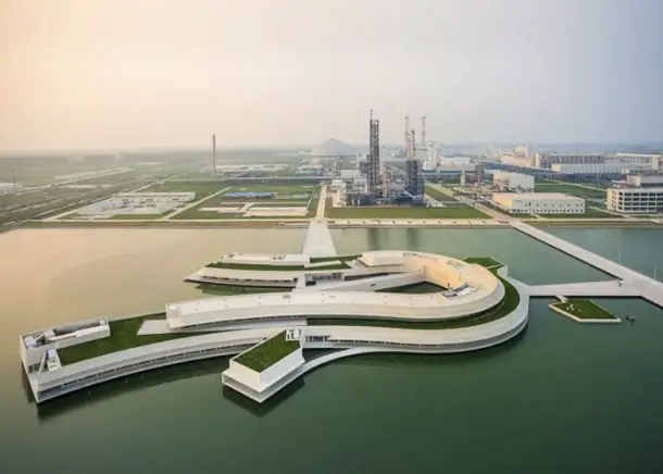 Oficinas Shihlien Chemical Industrial Jiangsu vista aere