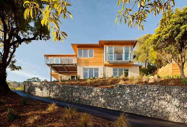 exterior-Tiburon Bay House-muro