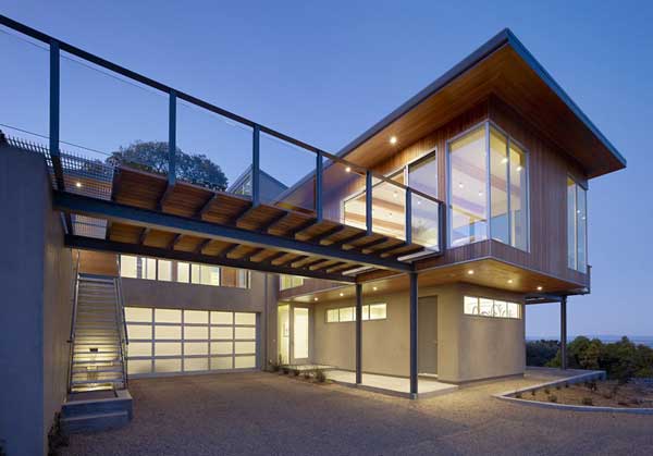 exterior-nocturno-Tiburon Bay House