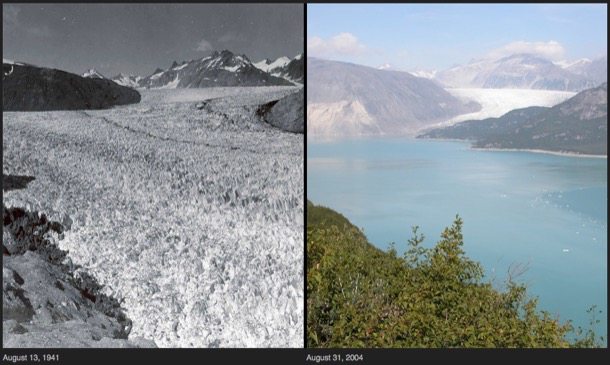 retroceso-Glaciar Muir-Alaska