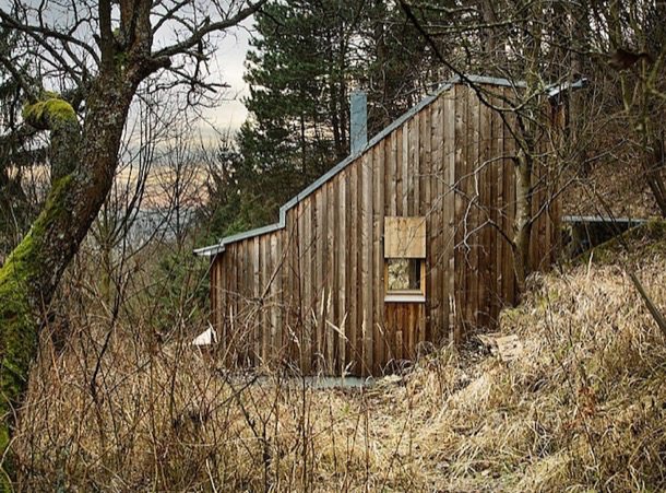 Casa de madera fachada