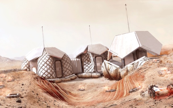 casas para vivir en Marte