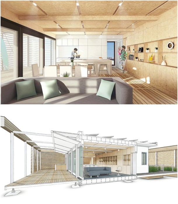 interior-seccion-SURE-House casa solar