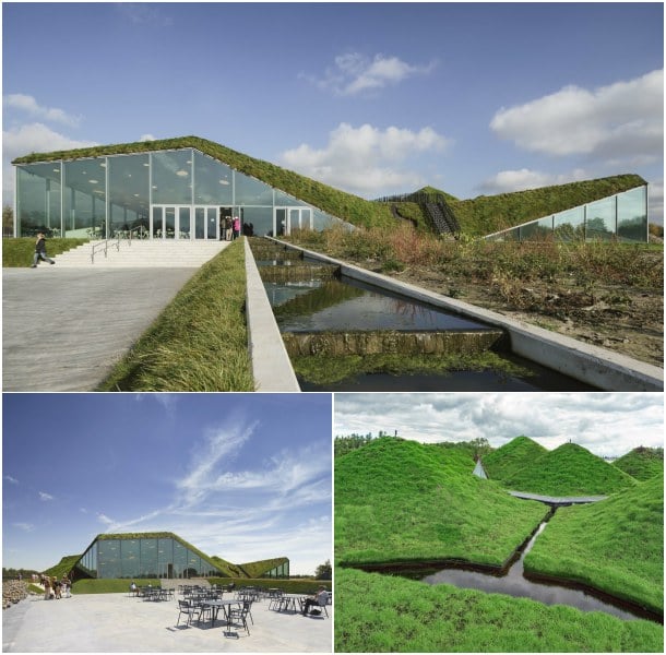 acceso Museo Biesbosh un edificio sostenible