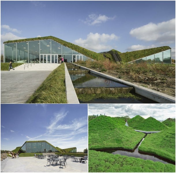 acceso Museo Biesbosh un edificio sostenible