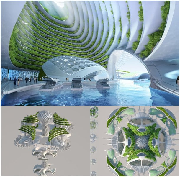 ciudad flotante futurista de Vincent Callebaut