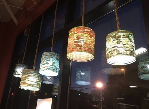 lámparas artesanales colgantes
