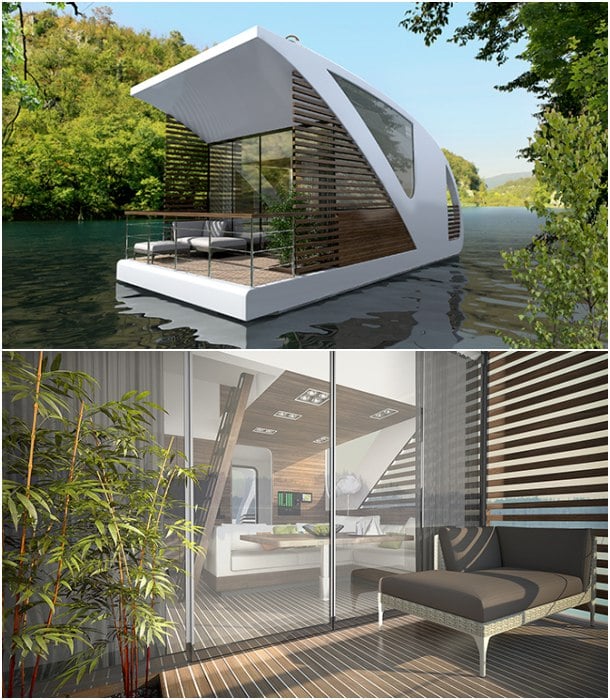 render habitacion hotel flotante Salt&Water