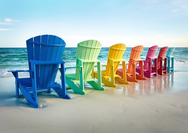 sillas de plástico reciclado Adirondack