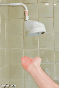 ducha con sensor