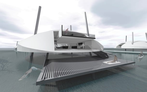 Tidal House estructura flotante