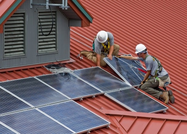 instalación paneles solares en tejado
