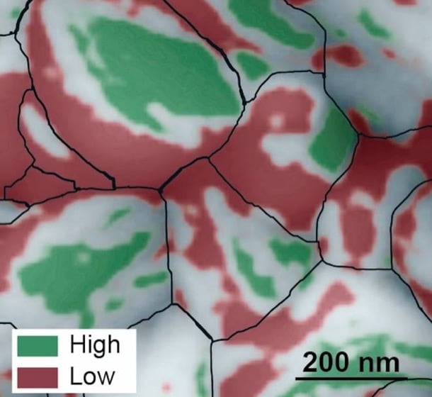 celdas perovskita al microscopio