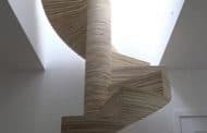 Cómo hacer una escalera de caracol con paneles de madera