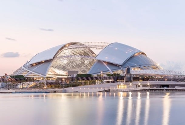 estadio nacional Singapur cúpula retráctil