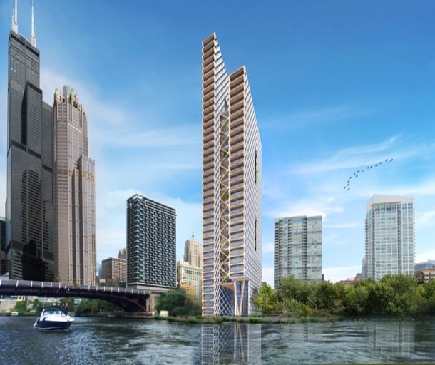 River-Beech-Tower rascacielos de madera Chicago