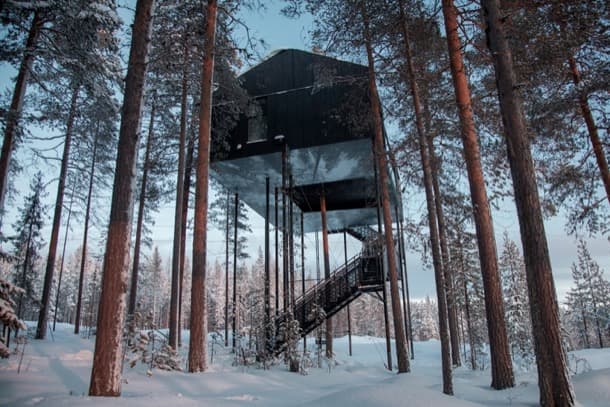 cabaña árbol treehotel snohetta-suecia