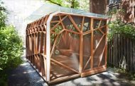 Dragonfly Pavilion: estructura de madera para el jardín