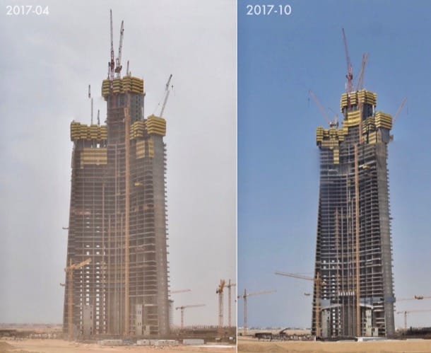Jeddah Tower 2017 abril octubre