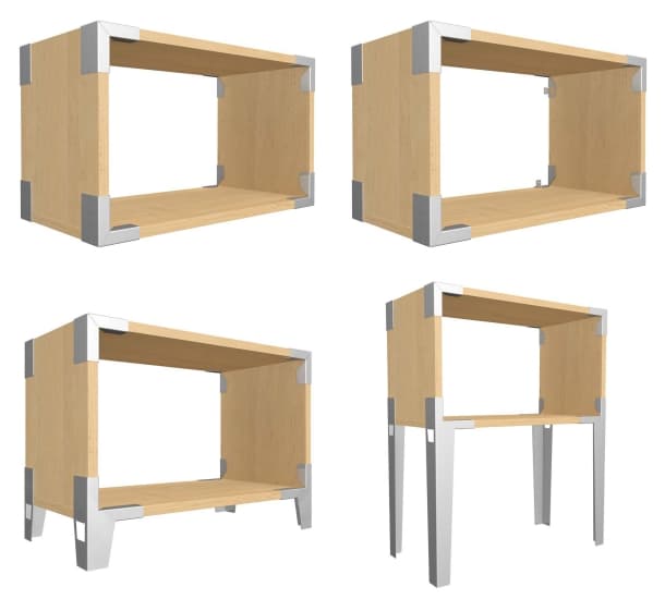 cajas reciclables Soapbox madera acero