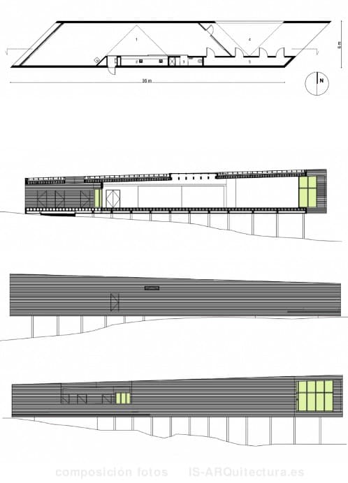 planos estudio Fogo Long Studio